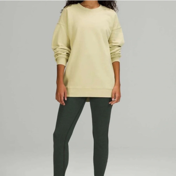 Lululemon Perfectly Oversized Crew- Dew Green - Picture 1 of 9